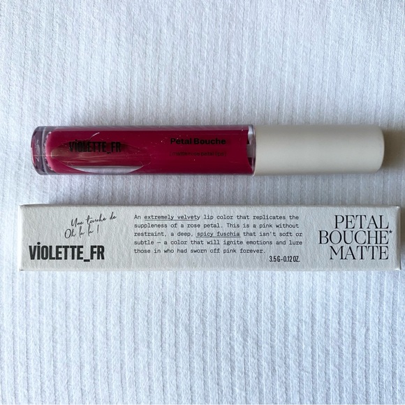 Violette FR Makeup Violette Fr Petal Bouche Matte Lip Color Coeur Infidele Pink Liquid